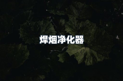 焊烟净化器